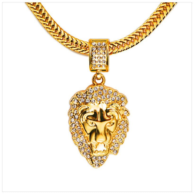 Diamond Lion Head - Drip Culture Jewelry