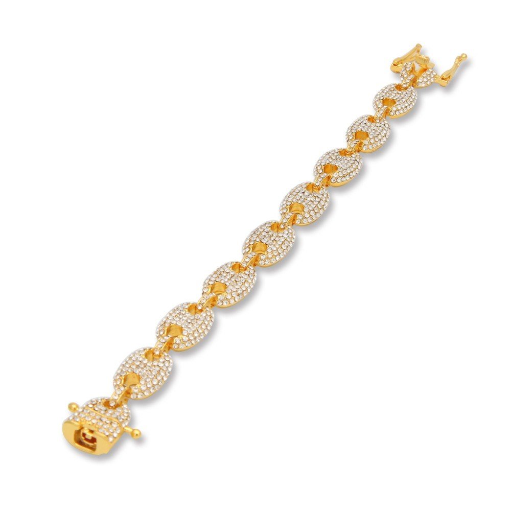 Diamond Oval Link Bracelet - Drip Culture Jewelry