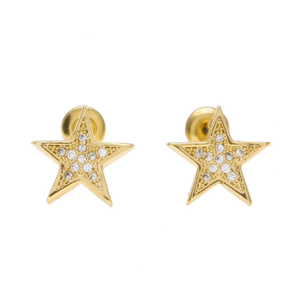 Diamond Star Earring - Drip Culture Jewelry