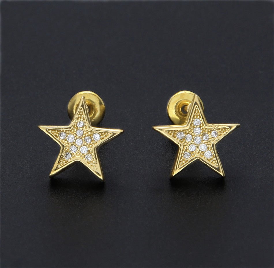 Diamond Star Earring - Drip Culture Jewelry