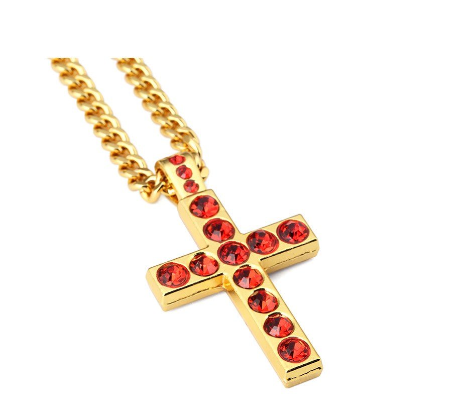 Gemstone Cross - Drip Culture Jewelry