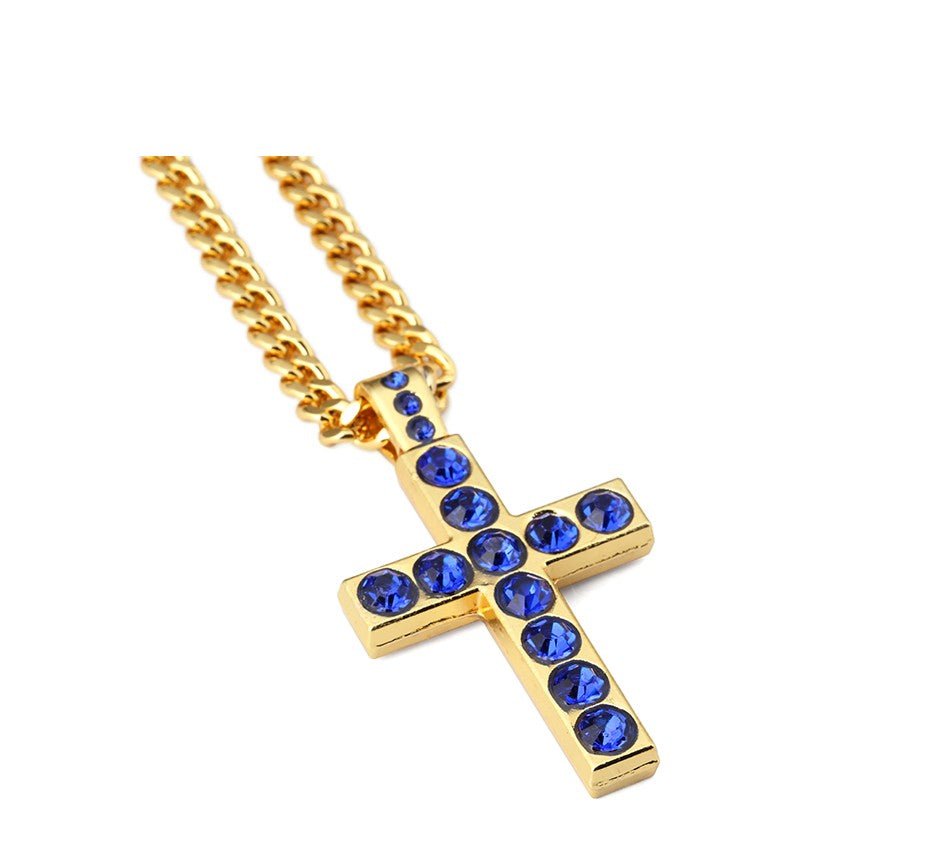 Gemstone Cross - Drip Culture Jewelry