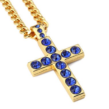 Gemstone Cross - Drip Culture Jewelry