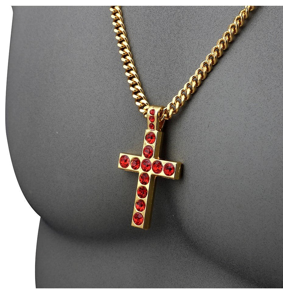 Gemstone Cross - Drip Culture Jewelry