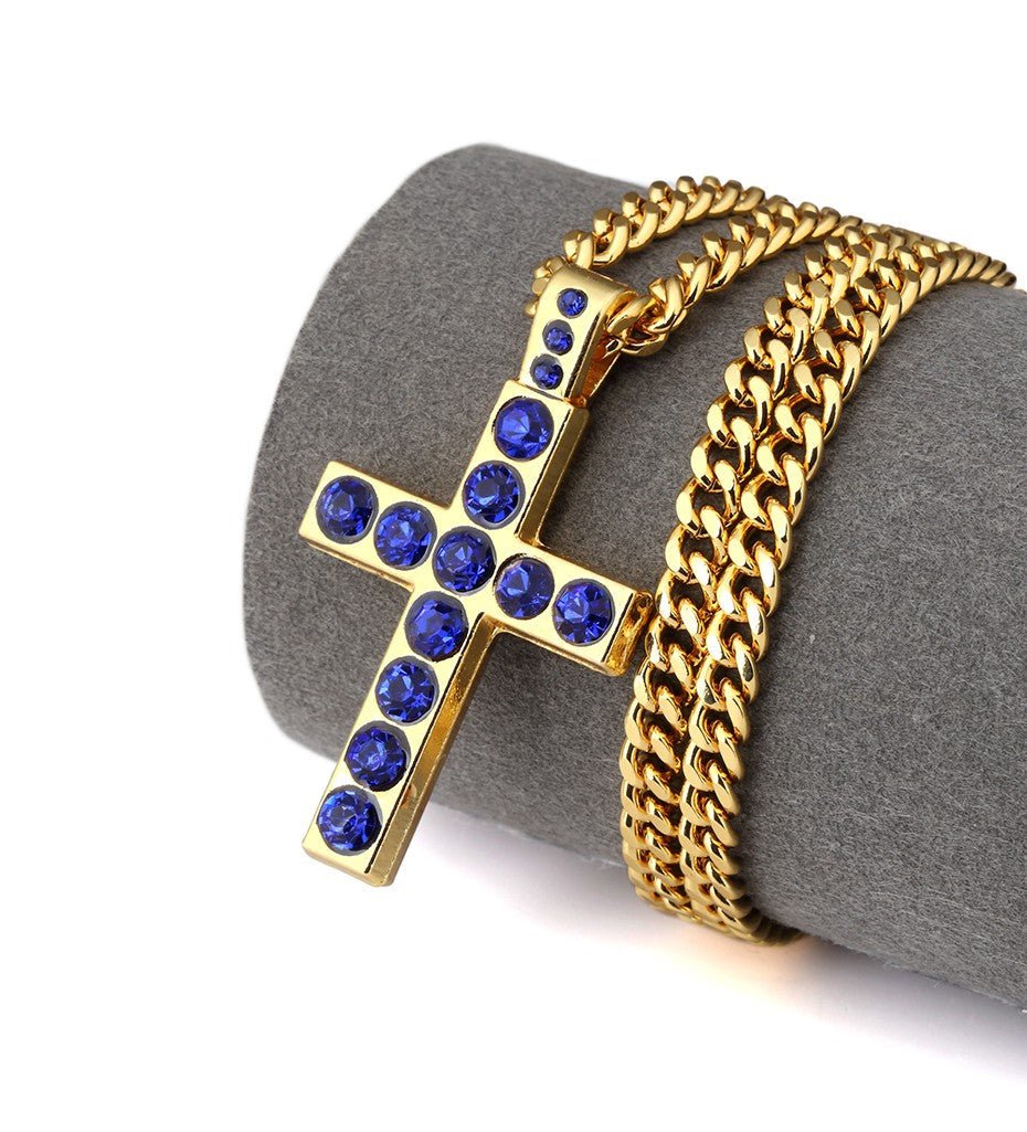 Gemstone Cross - Drip Culture Jewelry