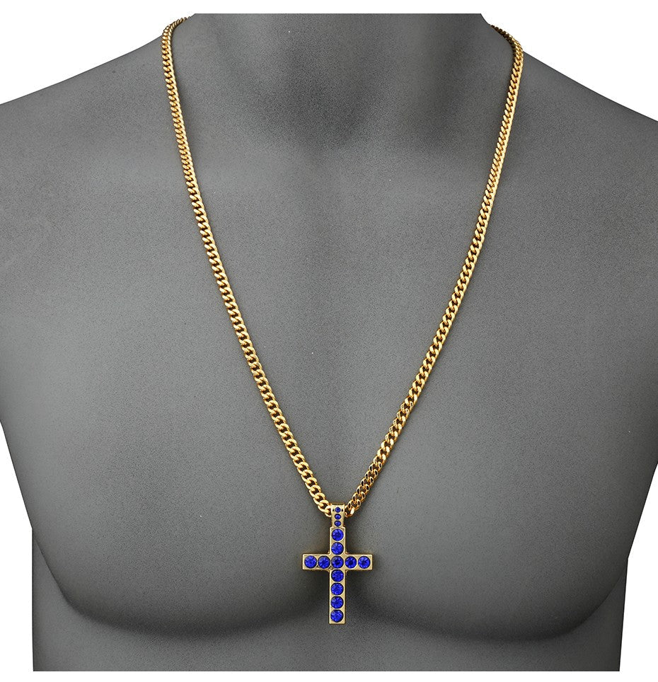 Gemstone Cross - Drip Culture Jewelry