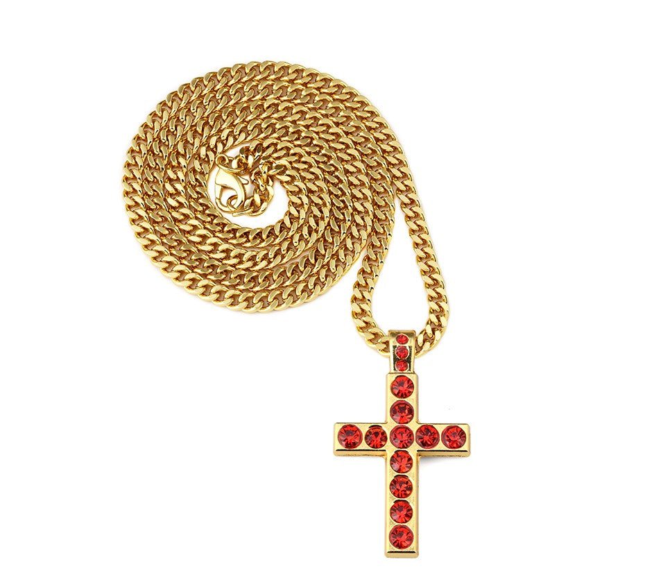 Gemstone Cross - Drip Culture Jewelry