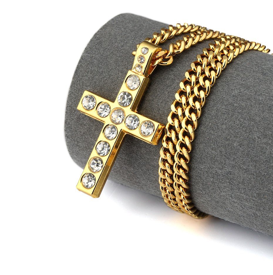 Gemstone Cross - Drip Culture Jewelry