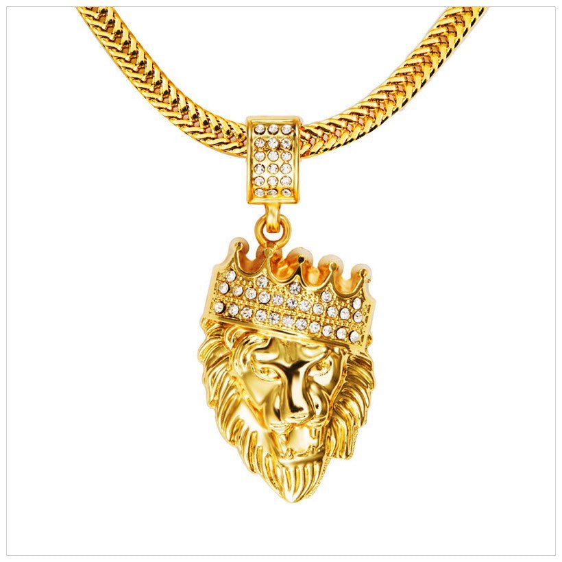 King of the Jungle Pendant and Chain - Drip Culture Jewelry