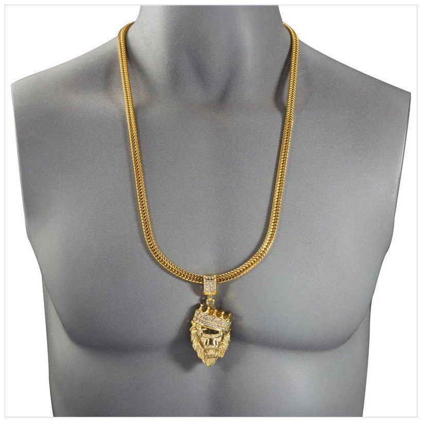 King of the Jungle Pendant and Chain - Drip Culture Jewelry