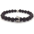Lava Stone Crown Bracelet - Drip Culture Jewelry