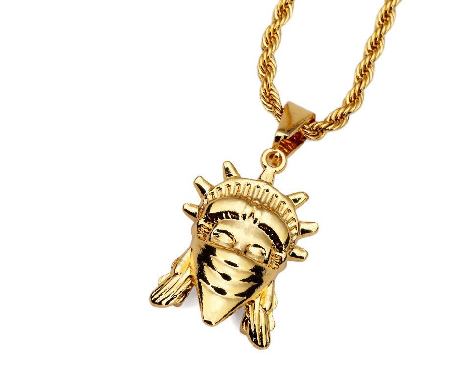 Masked Statue of Liberty - Drip Culture Jewelry