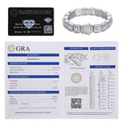 Moissanite Diamond Cluster Tennis Bracelet - Drip Culture Jewelry