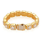 Moissanite Diamond Cluster Tennis Bracelet - Drip Culture Jewelry