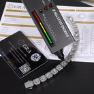 Moissanite Diamond Cluster Tennis Bracelet - Drip Culture Jewelry