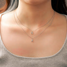 Moissanite Diamond Single Letter Pendant - Drip Culture Jewelry
