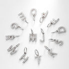 Moissanite Diamond Single Letter Pendant - Drip Culture Jewelry