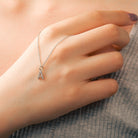 Moissanite Diamond Single Letter Pendant - Drip Culture Jewelry