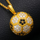Moissanite Diamond Soccer Ball Pendant - Drip Culture Jewelry