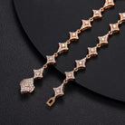 Moissanite Diamond Star Shaped Chain - Drip Culture Jewelry