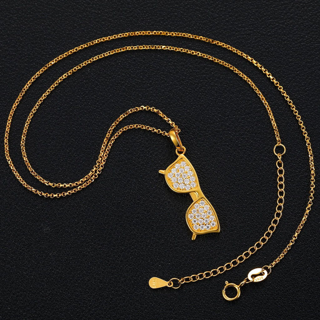 Moissanite Diamond Sunglasses Pendant - Drip Culture Jewelry