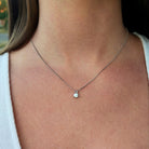 Moissanite Single Diamond Pendant - Drip Culture Jewelry