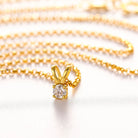 Moissanite Single Diamond Pendant - Drip Culture Jewelry