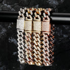 Premium 12mm 18k Gold Diamond Prong Cuban Link Bracelet - Drip Culture Jewelry
