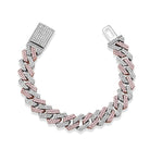 Premium 12mm 18k Gold Diamond Prong Cuban Link Bracelet - Drip Culture Jewelry