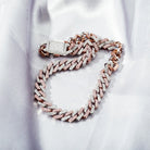 Premium 12mm 18k Gold Diamond Prong Cuban Link Chain - Drip Culture Jewelry