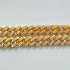 Premium 13mm 18k Gold Diamond Miami Cuban Link Set ( 2 Pieces ) - Drip Culture Jewelry