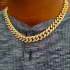 Premium 13mm 18k Gold Diamond Miami Cuban Link Set ( 2 Pieces ) - Drip Culture Jewelry