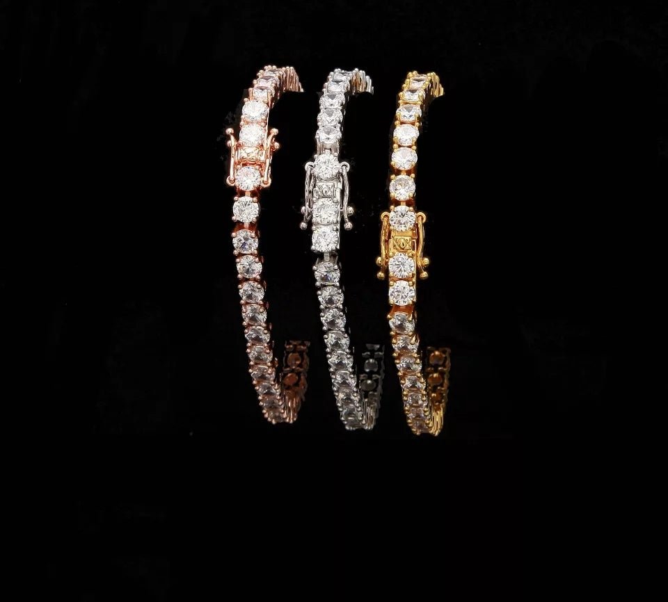 Premium 18K Gold Diamond Tennis Bracelet - Drip Culture Jewelry