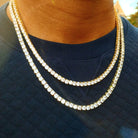 Premium 18K Gold Diamond Tennis Chain - Drip Culture Jewelry