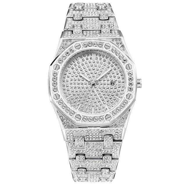 Premium 18K Gold Miami Cuban Link Watch Set ( 3 Pieces ) - Drip Culture Jewelry