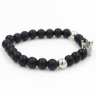 Signature Crown Lava Stone Bracelet 2 - Drip Culture Jewelry