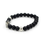 Signature Crown Lava Stone Bracelet 2 - Drip Culture Jewelry