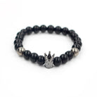 Signature Crown Lava Stone Bracelet 2 - Drip Culture Jewelry