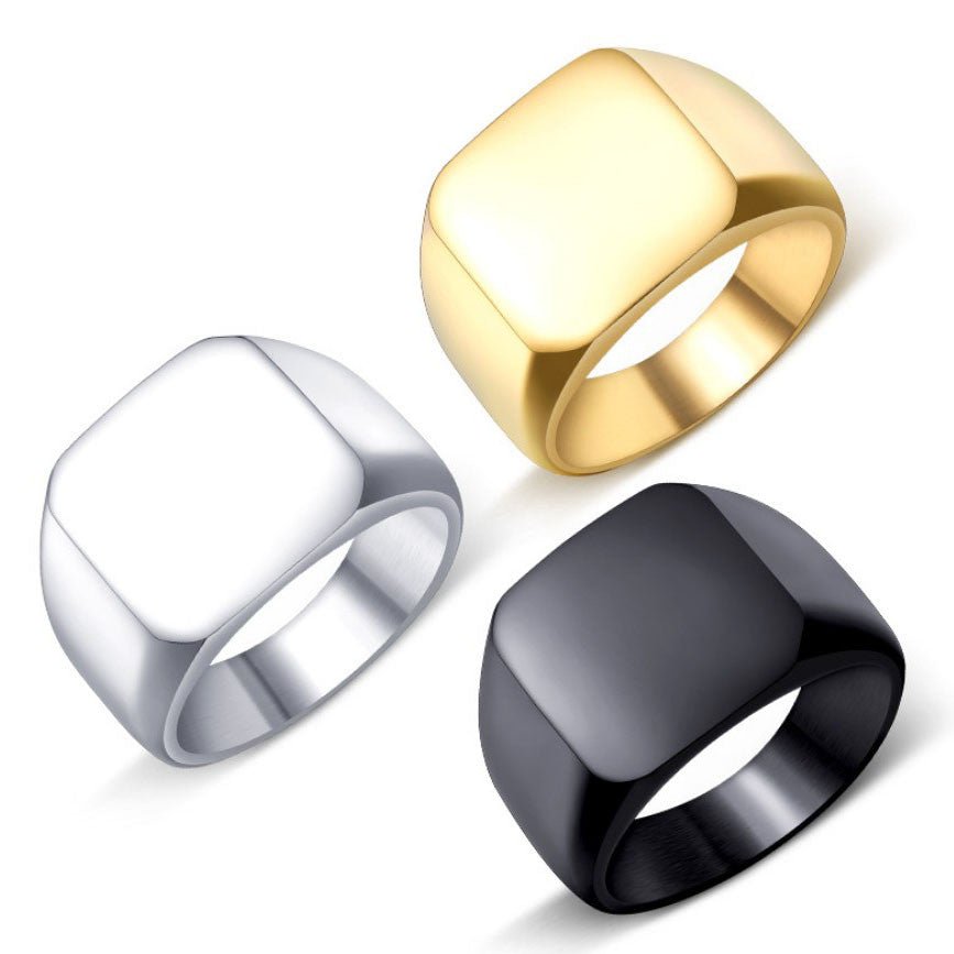 Square Face Ring - Drip Culture Jewelry